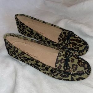 Jack Rogers leopard moccasins